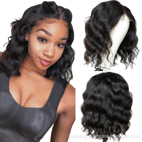 Uniky Fashion Curl Lace Front Human Hair Wigs for Black Women Full Hd Frontal Wig Human Hair Ocean Wave Bob Wig